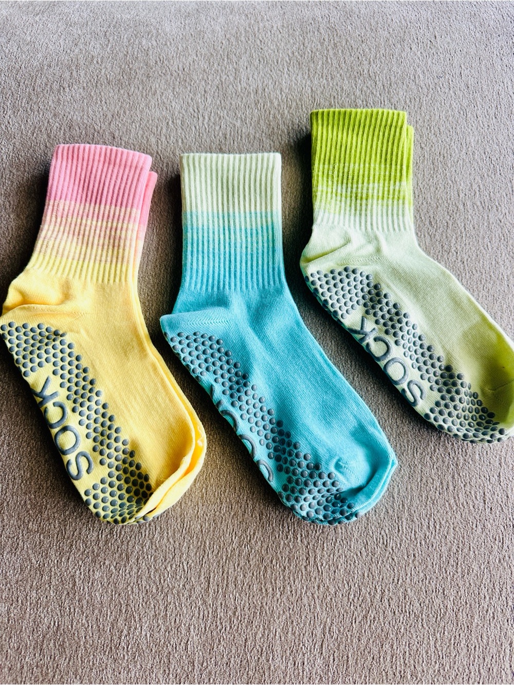Non-Slip Grip Pilates/Yoga Socks